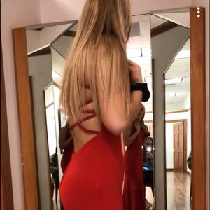Size 3/4 red prom dress!